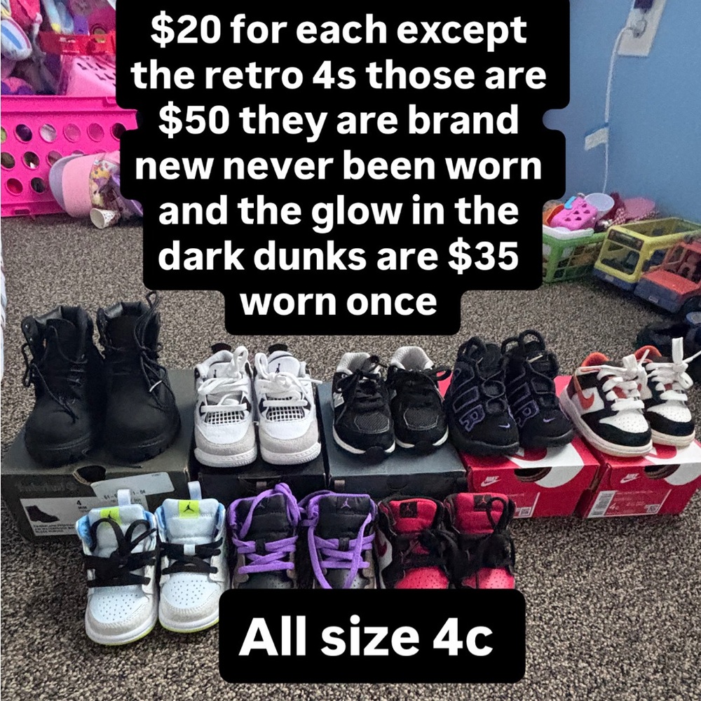 Nike Kids Mixed-Color Low and High Top Sneakers